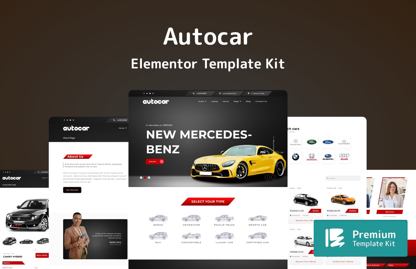 Autocar Elementor Template Kit