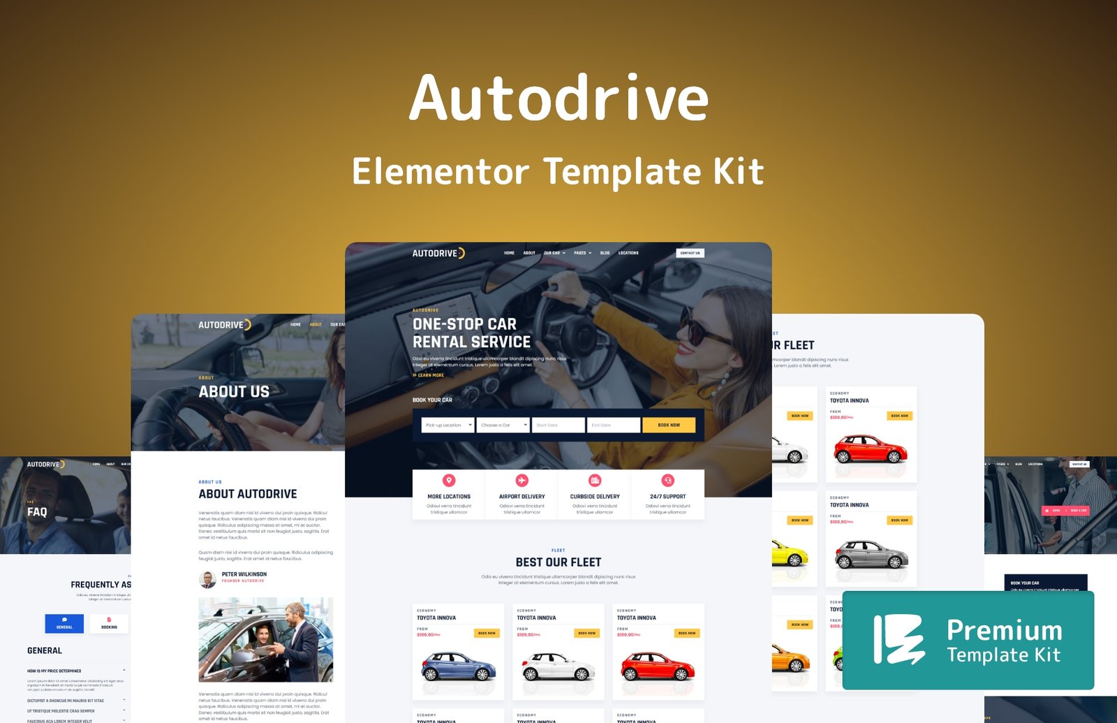 Autodrive Elementor Template Kit