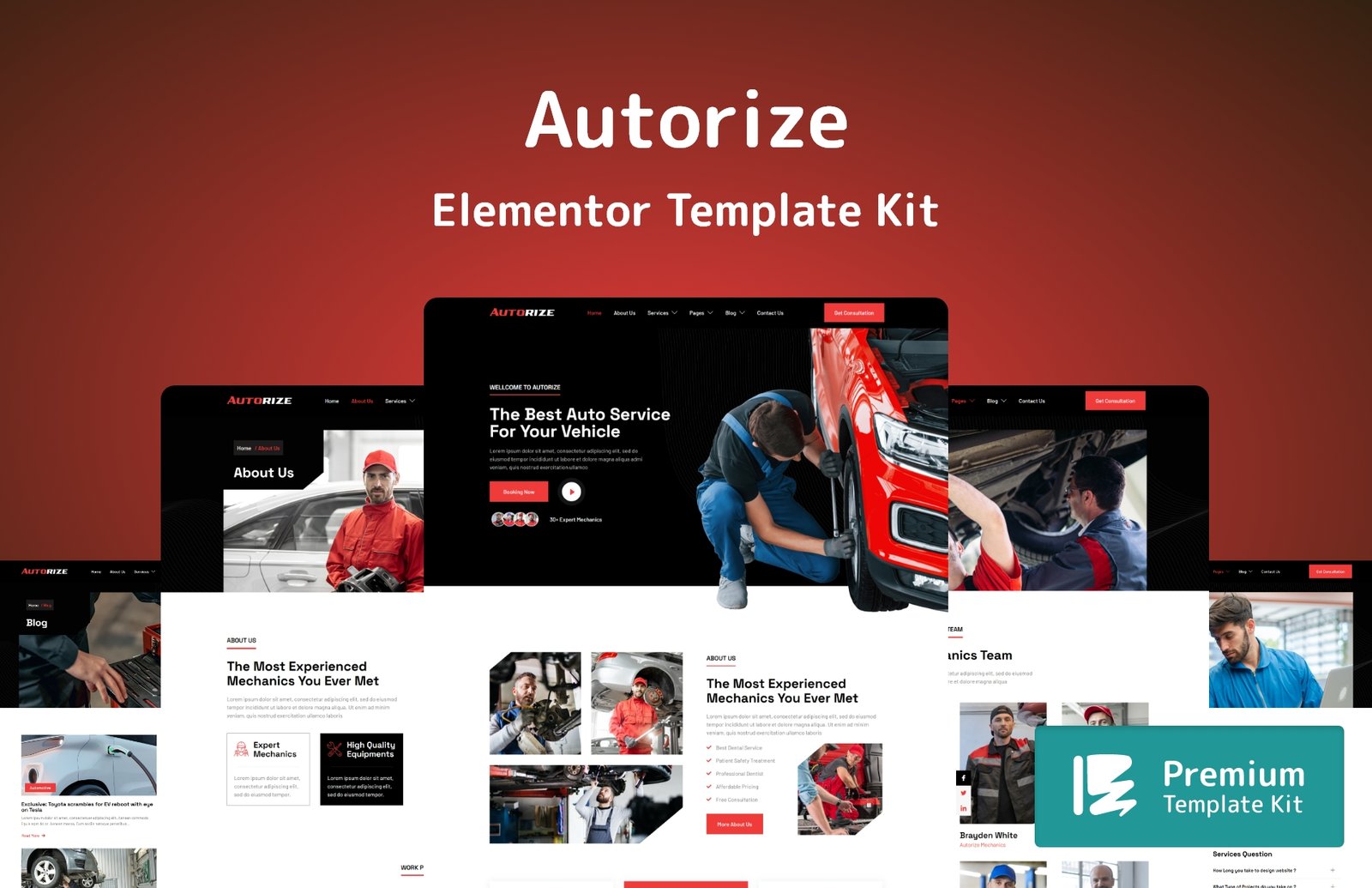 Autorize Elementor Template Kit