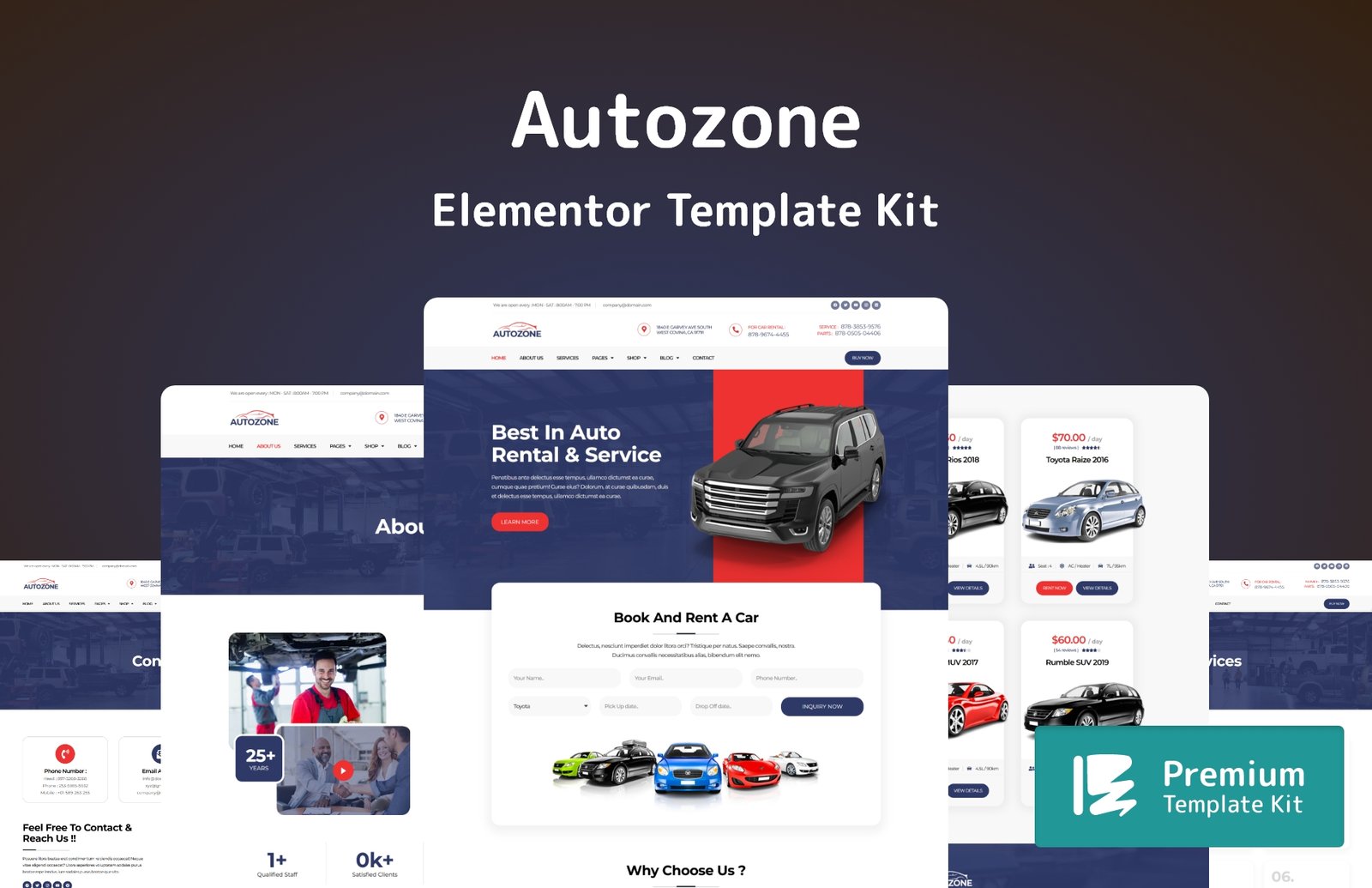 Autozone Elementor Template Kit