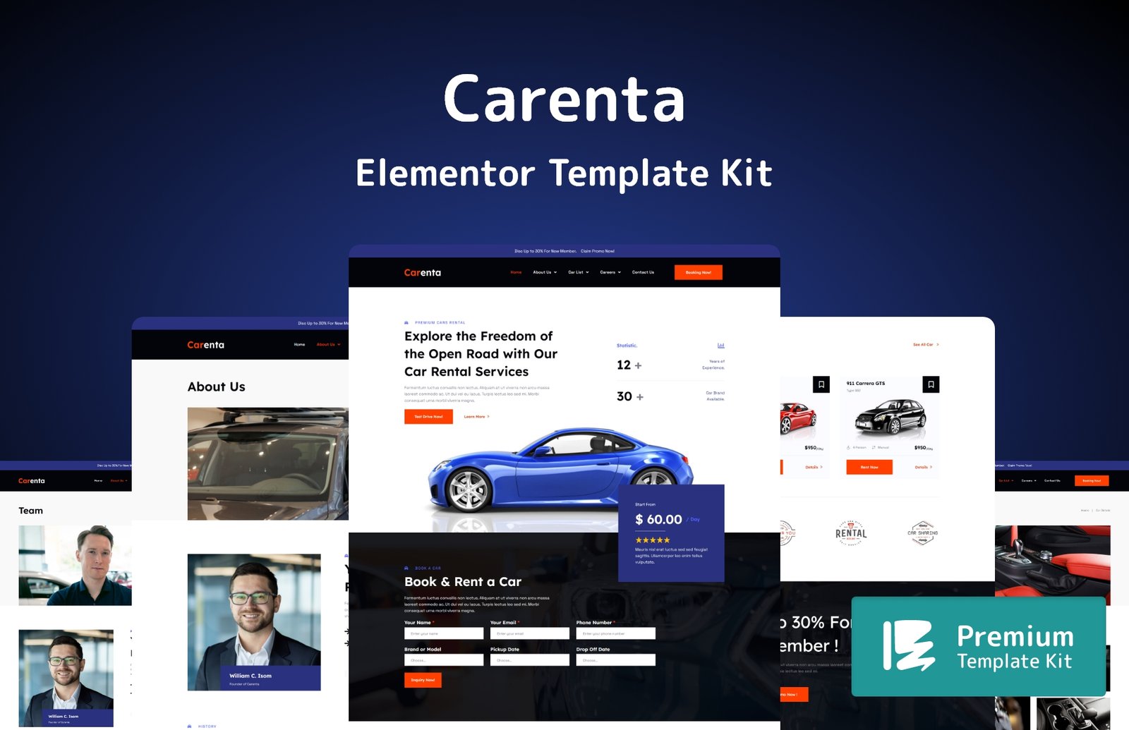 Carenta Elementor Template Kit