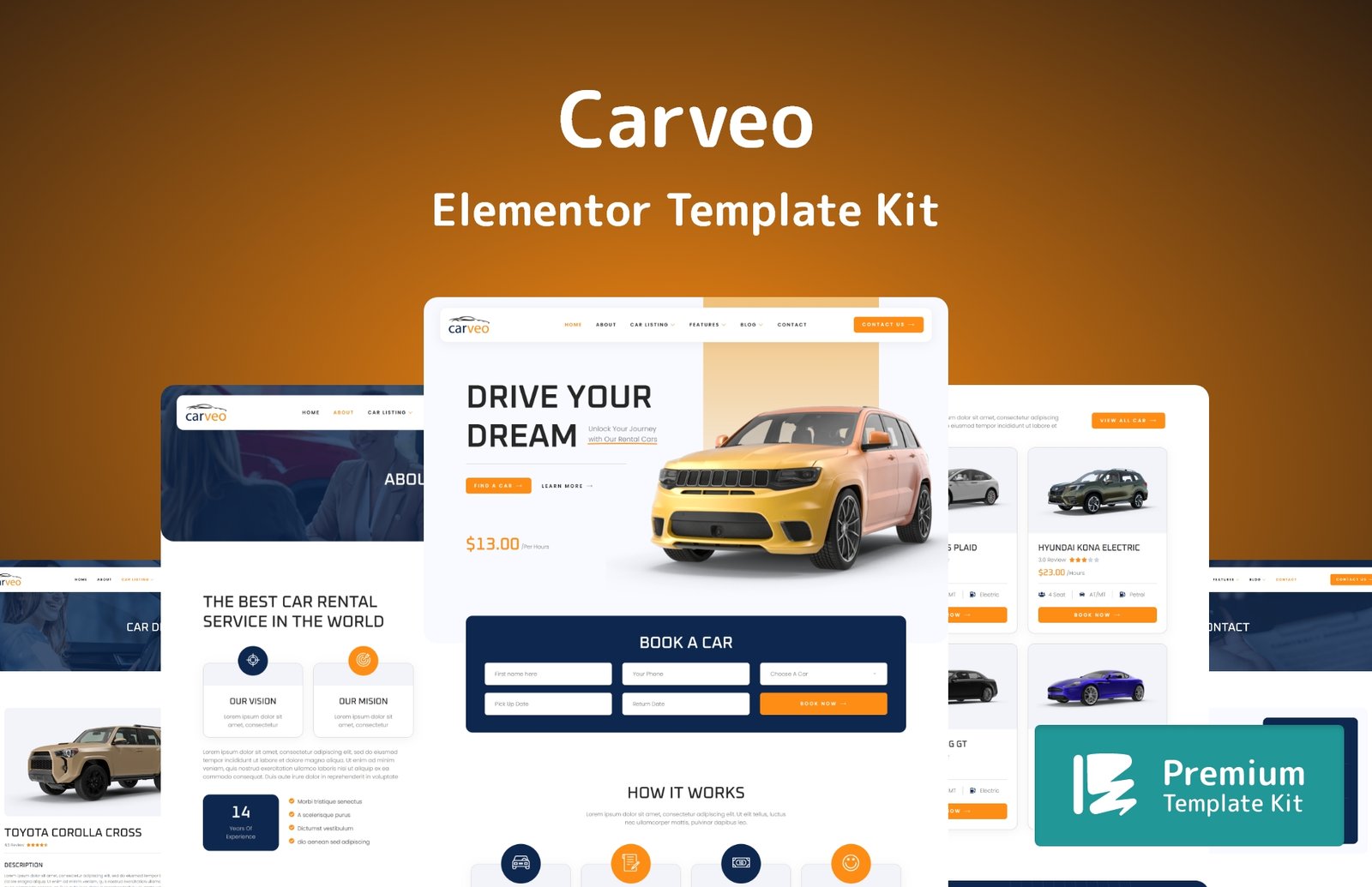 Carveo Elementor Template Kit