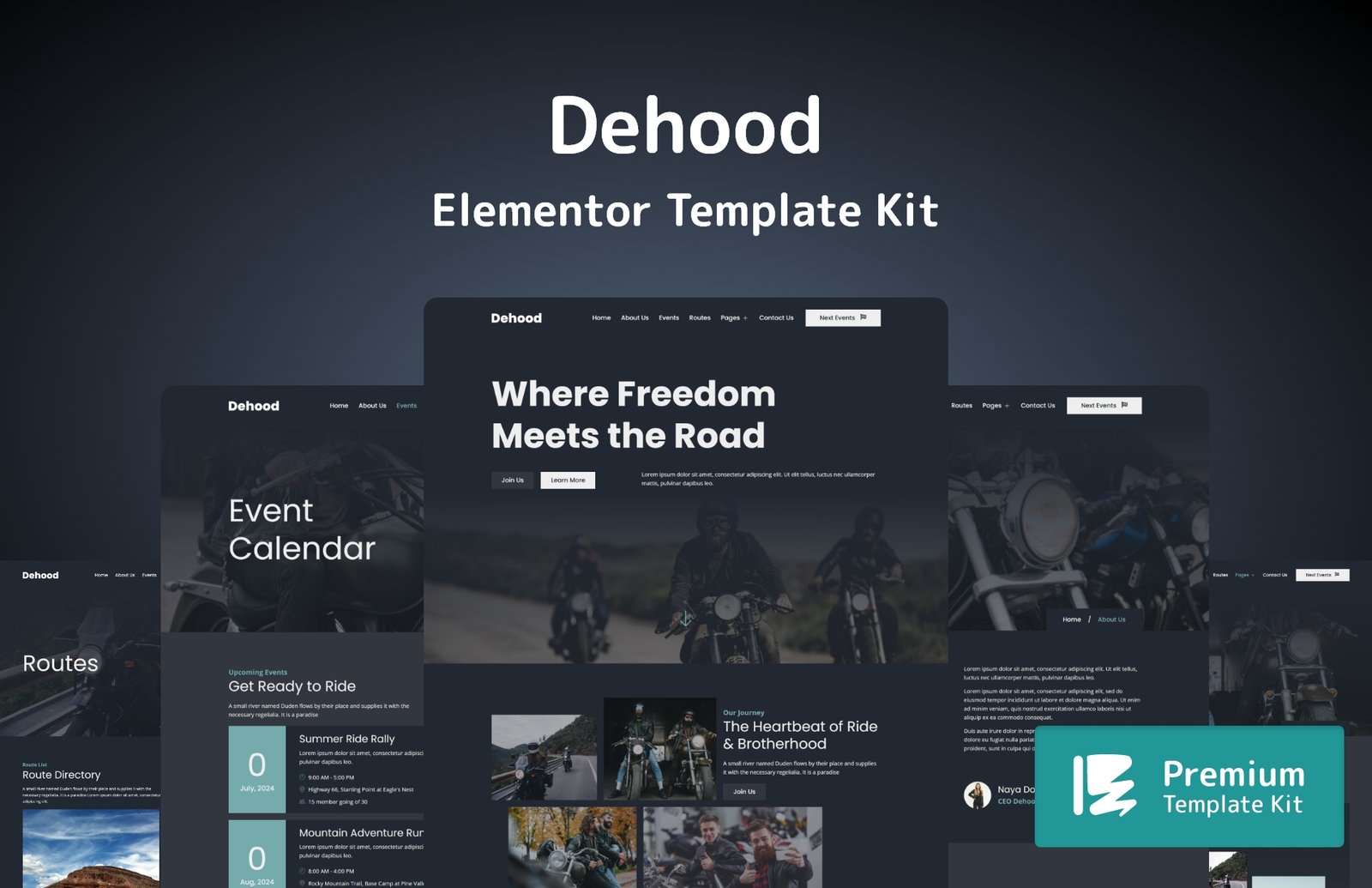 Dehood Elementor Template Kit