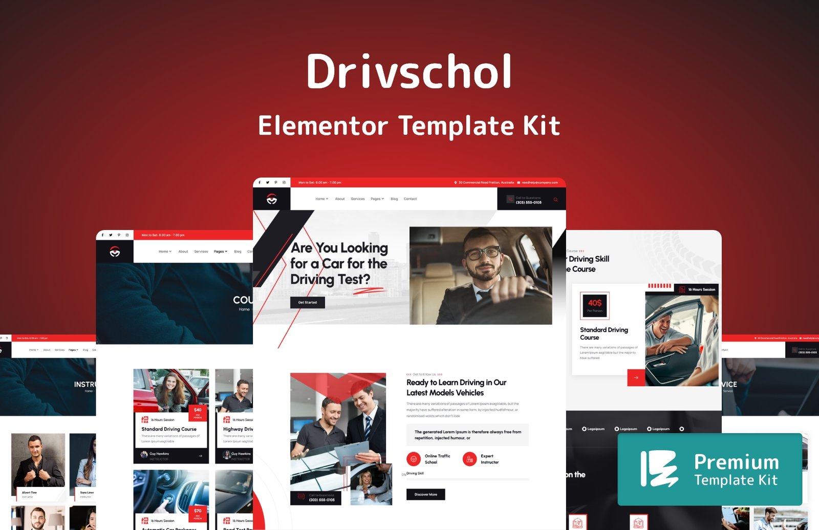 Drivschol Elementor Template Kit