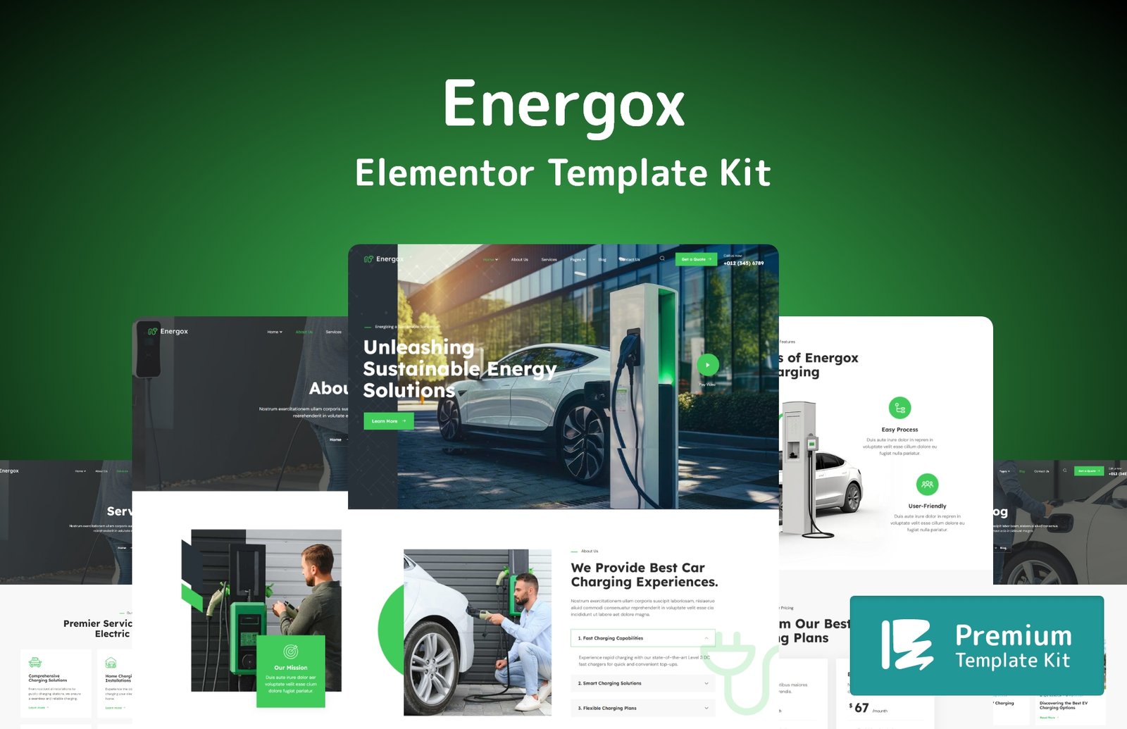 Energox Elementor Template Kit