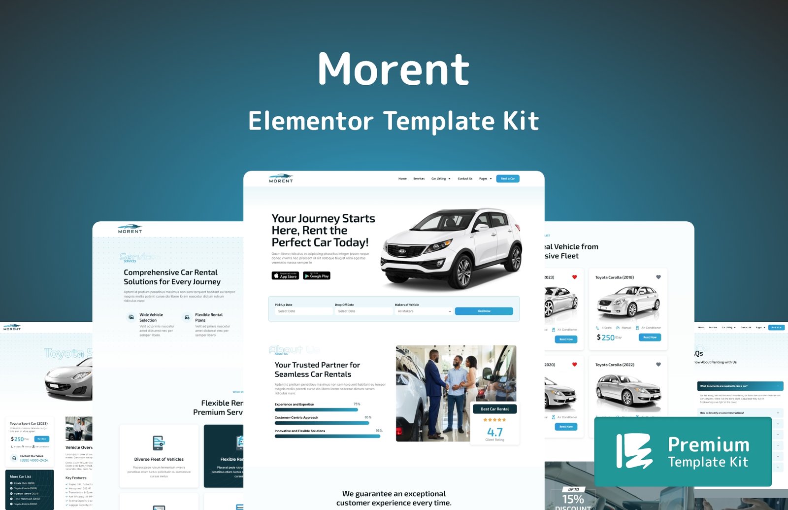 Morent Elementor Template Kit