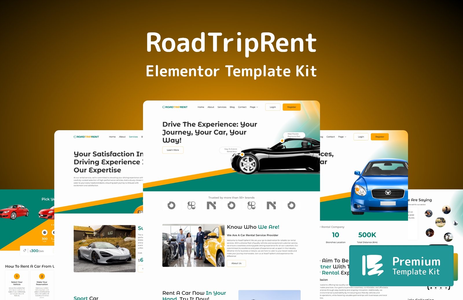 RoadTripRent Elementor Template Kit