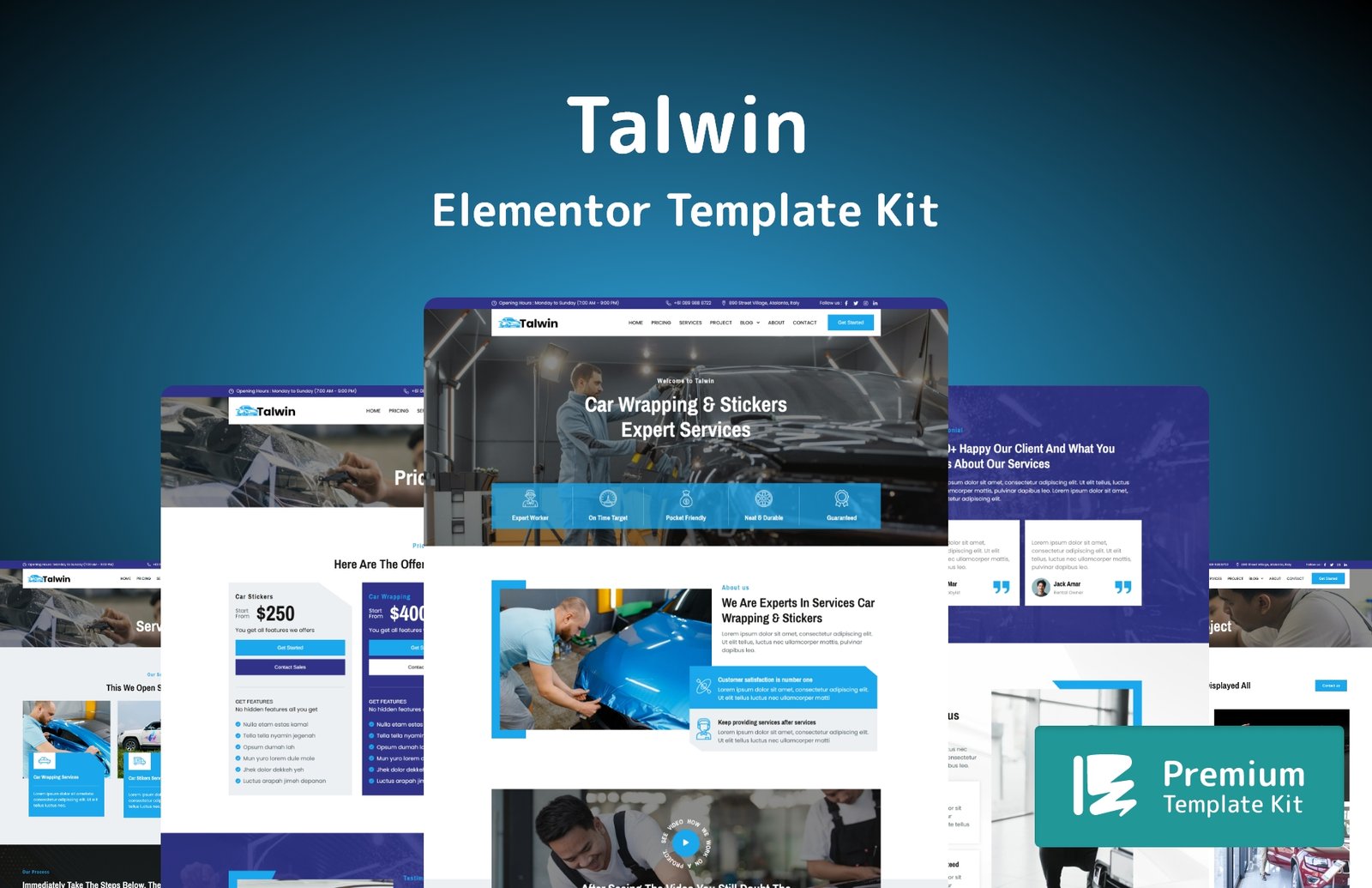 Talwin Elementor Template Kit